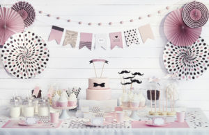 dekoracja candy-bar, dekoracje urodzinowe