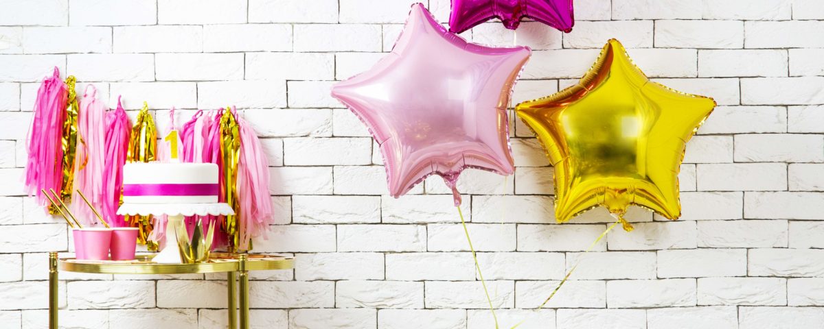 balon foliowy gwiazdka, jasny róż i fuksja 48 cm, balony i dekoracje balonowe, balonowe bukiety, balony z helem