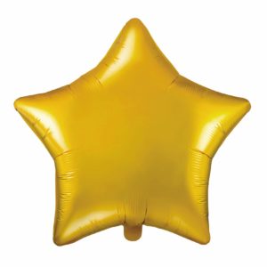 balon foliowy gwiazdka, złota 48 cm, balony i dekoracje balonowe, balonowe bukiety, balony z helem