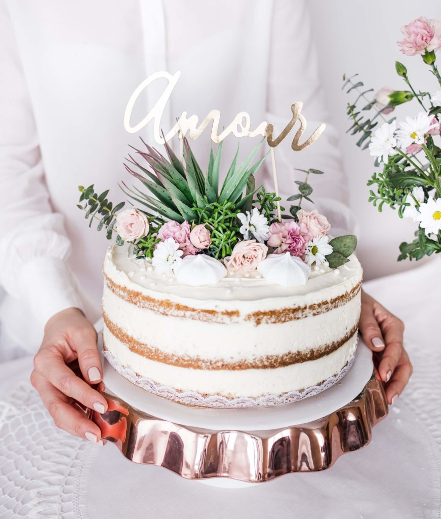topper na tort amour, złoty, dekoracje candy bar, dekoracje na torty i ciasta