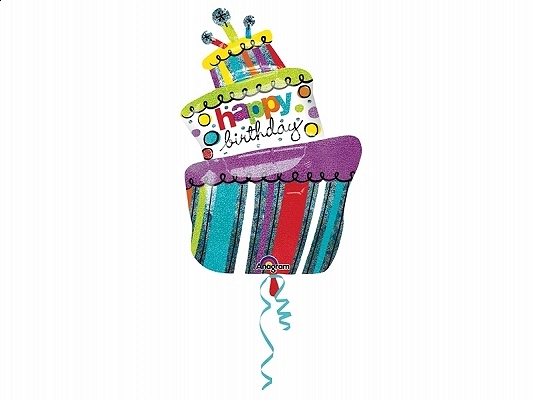 balon tort urodzinowy, balony urodzinowe, balony na imprezę urodzinową, dekoracje na imprezę urodzinową