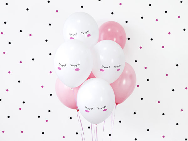 balon buźka 30 cm, balon na przyjęcie urodzinowe dla dziewczynki