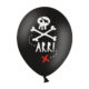 piracki balon 30 cm, balon na przyjęcie dla chłopca, dekoracje balonowe piraci, dekoracje na przyjęcia piraci