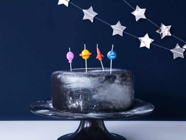 świeczki urodzinowe kosmos, świeczki na tort urodzinowy kosmos, świeczki na tort, dekoracje imprezowe kosmos