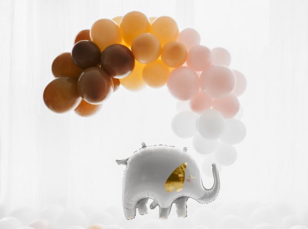 balon foliowy słoń, balon helowy słoń, balon safari, dekoracje balonowe, balony zwierzątka