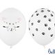 balon lateksowy kotek, balon z nadrukiem kotka, balon 30 cm, balon gumowy z nadrukiem kotka, balony urodzinowe
